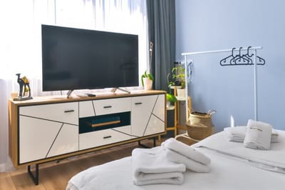 〰The Blue Apartment  1BD with Artistic Design