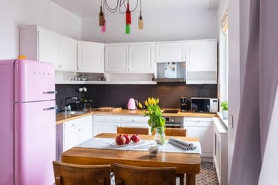 Eclectic and boutique designers apartment/ parking