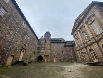 Castle of Burgscheidungen is a combination of baroque and renaissance styles