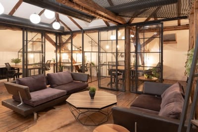 Live-feeling co-working space ready for filming in Sofia